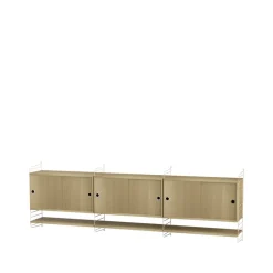 Estante , Roble, 78x30 cm, paquete de 3*String New