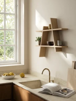 Estantería de pared A-Shelf Large 78x12x67 cm, Oak*Andersen Furniture New