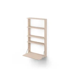 Estantería de pared con escritorio Gridlock - M1-A4-0-D, Natural Ash*Massproductions Online