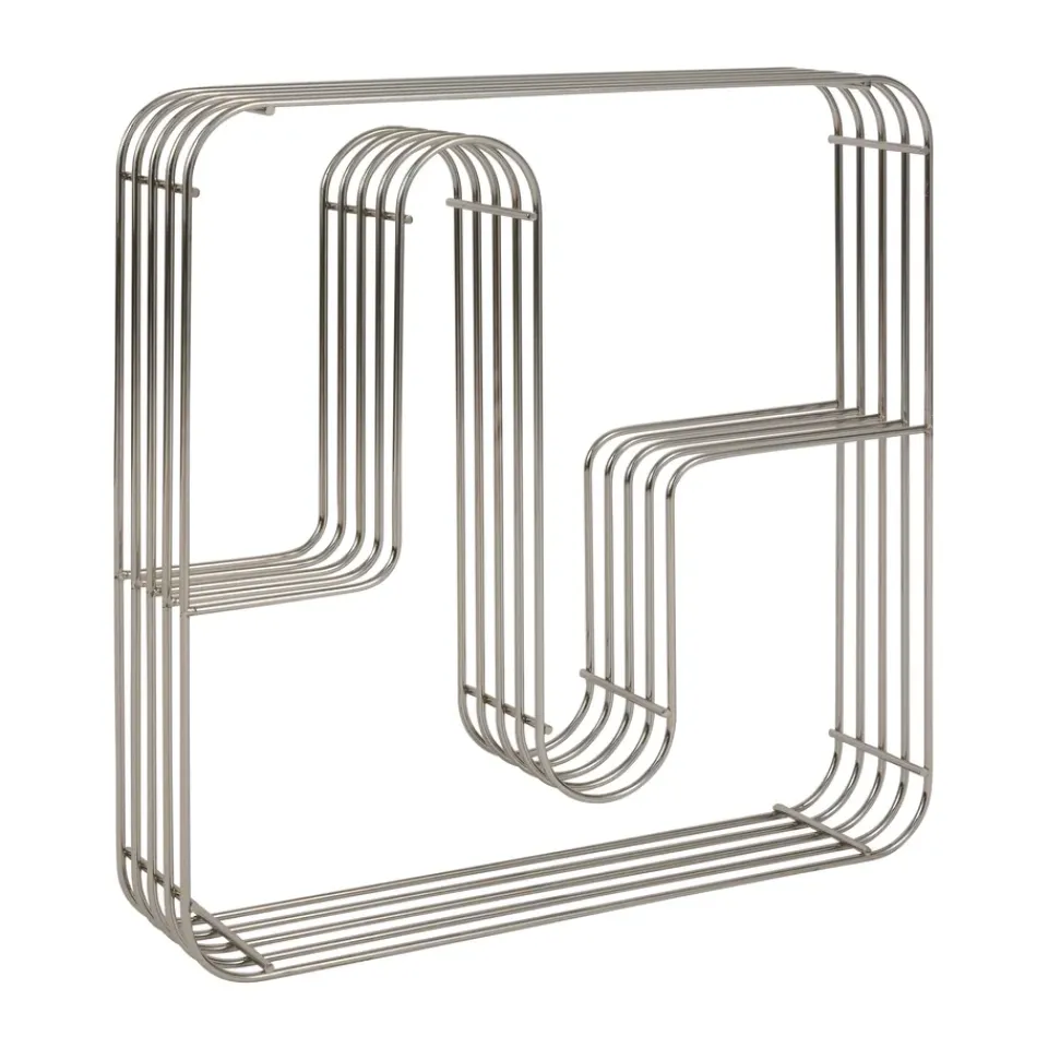 Estantería de pared cuadrado Curva, Plata*AYTM Best