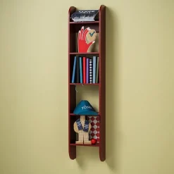 Estantería de pared Flaneaur 27x128 cm, Burgundy*TÔNN furniture Discount