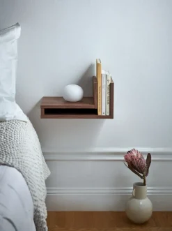 Estantería de pared F-shelf nogal, estante a la izquierda*Maze New