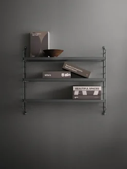 Estantería de pared Pocket, oscuro*String Clearance