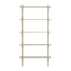 Estantería Levi de 5 baldas, Roble pigmentado en -aluminio, 90 cm*Swedese Hot