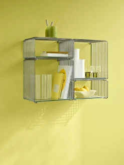 Estantería Panton Wire Half Height 34,8x17,2x25,7 cm, Chrome*Montana Clearance