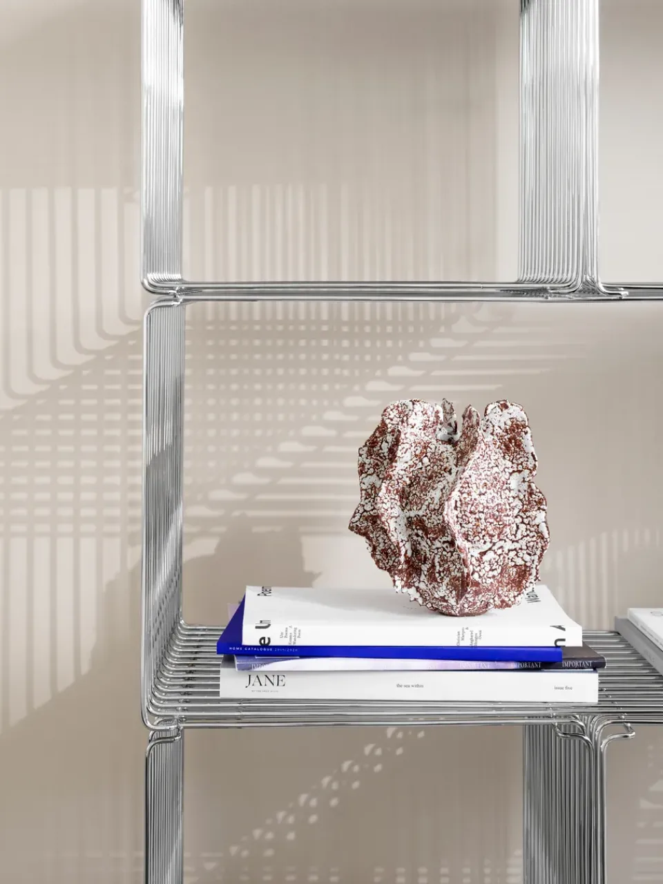 Estantería Panton Wire Single 34,8x34,8x34,8 cm, Chrome*Montana New