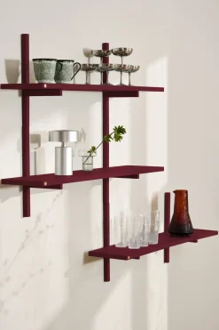 Estantería para pared A-Light Shelf Special Edition, Wine red 90x21x35 cm*Andersen Furniture Outlet