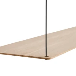 Estantería Stedge 80 cm, roble pigmentado blanco*Woud