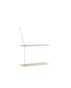 Estantería Stedge 60 cm, Roble pigmentado blanco*Woud Outlet