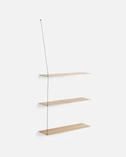 Estantería Stedge Add-on 80 cm, Roble pigmentado blanco*Woud Best