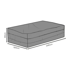 Funda protectora para conjunto de mesa y sillas, 245x120 cm*Brafab Online