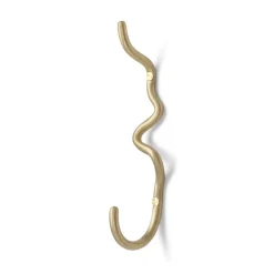 Gancho Curvature sencillo, latón*Ferm Living