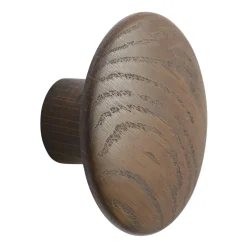 Gancho Dots wood dark stained brown, Ø9 cm*Muuto Hot