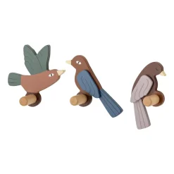 Gancho Lewi 3 piezas, pájaros*Bloomingville Outlet
