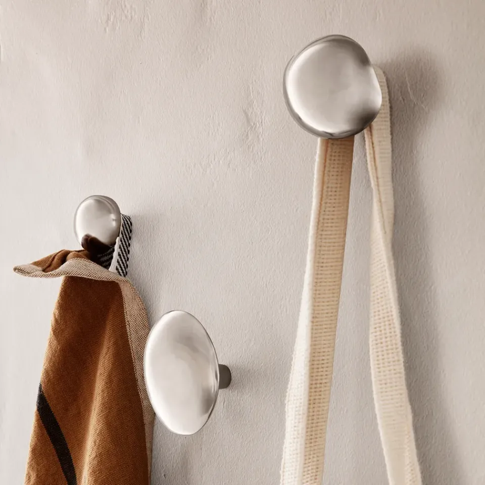 Gancho Mushroom, Acero inoxidable*Ferm Living Online