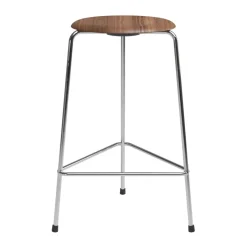 High Dot counter stool 3 patas, Nogal-cromo*Fritz Hansen Best