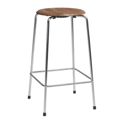 High Dot counter stool 4 patas, Nogal-cromo*Fritz Hansen Hot