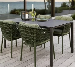 Juego de cojines para silla Ocean/Basket/Moments, Wove dark green*Cane-line New