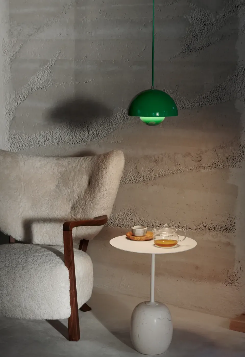 Lato Mesa LN8, Ivory white-Crema diva marble*&Tradition Hot