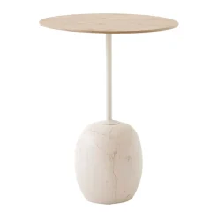 Lato Mesa LN8, Lacquered oak-Crema diva marble*&Tradition Outlet
