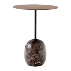 Lato Mesa LN8, Lacquered walnut-Emperador marble*&Tradition New