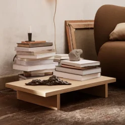 low table Mesa auxiliar Kona, Oak natural veneer*Ferm Living Outlet