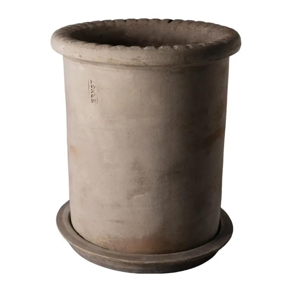 Maceta de terracota con plato, Ø25×28 cm*ERNST Discount