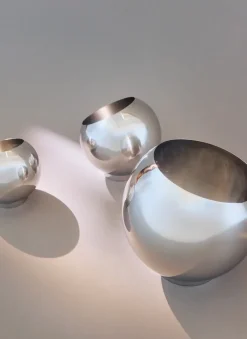 Maceta Globe Ø21 cm, Plata*AYTM Discount