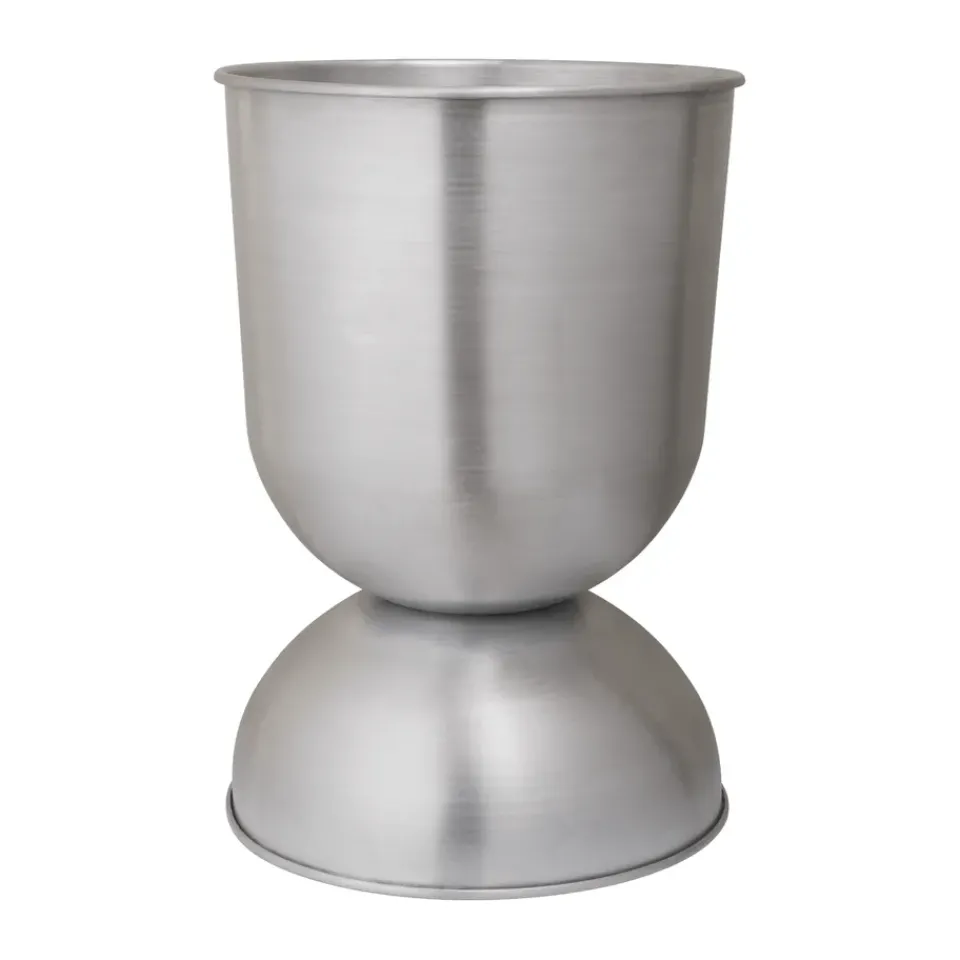 Maceta Hourglass grande Ø50 cm, Aluminio*Ferm Living Hot