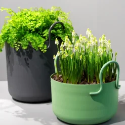 Maceta Tivoli Ø30 cm, alta, oscuro*SMD Design Discount