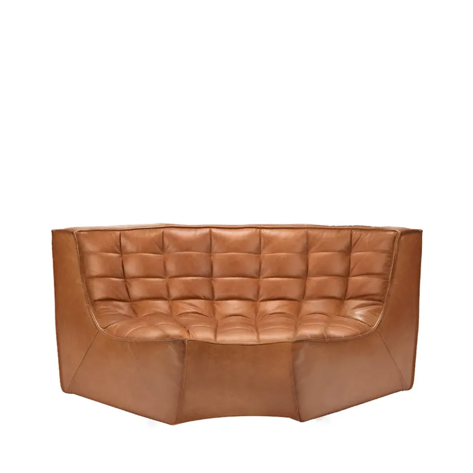Módulo de esquina N701 redondeado 90°, Cuero old saddle*Ethnicraft Sale