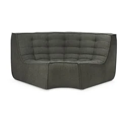Módulo de esquina N701 redondeado 90°, Tela Moss Eco*Ethnicraft Hot