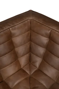 Módulo de esquina N701, redondeado 45°, Cuero Chestnut*Ethnicraft
