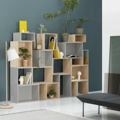 Módulo de estantería Stacked 2.0 abierto, large, roble*Muuto Clearance