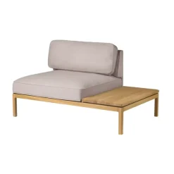 Módulo de sofá L37 7-9-13 mesa derecha 130 cm, Piedra-roble lacado*FDB Møbler Outlet