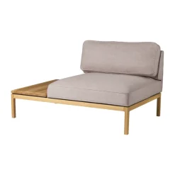 Módulo de sofá L37 7-9-13 mesa izquierda 130 cm, Stone-lacquered oak*FDB Møbler Clearance
