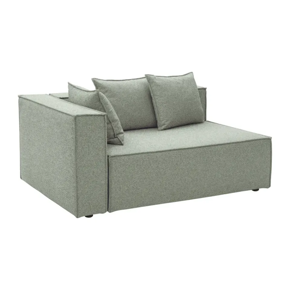 Módulo de sofá Muki, Sea green, terminación derecha*Brafab Online
