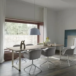 Mesa 70/70 255x108 cm, Black linoleum-Plywood-Sand*Muuto Hot