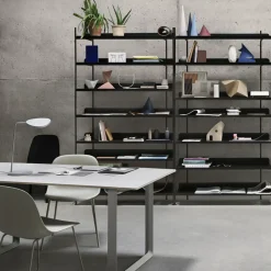 Mesa 70/70 170x85 cm, Black linoleum-Plywood-Black*Muuto New