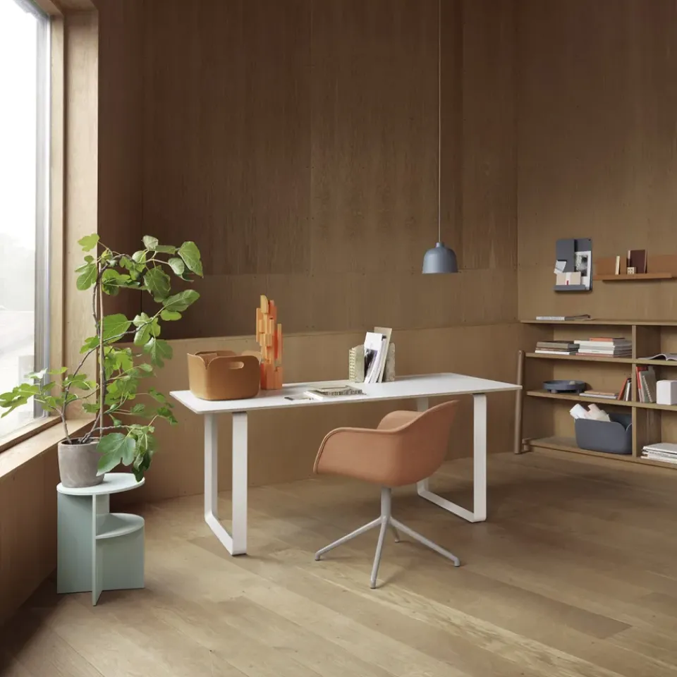 Mesa 70/70 170x85 cm, Oak veneer-Plywood-White*Muuto