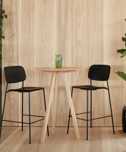 Mesa alta CPH20 2.0, Ø70 cm, Grey linoleum-roble lacado*HAY Discount