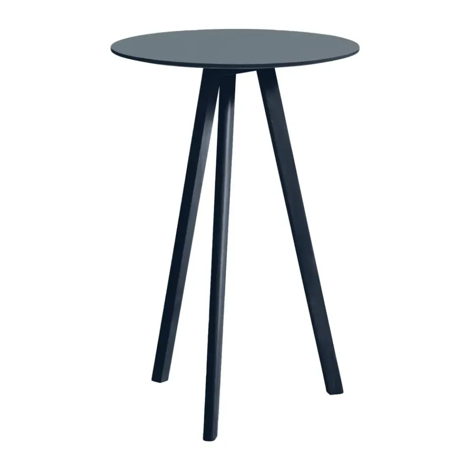 Mesa alta CPH20 2.0, Ø70 cm, Smokey blue linoleum-Deep blue*HAY Discount