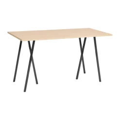 Mesa alta Loop Stand incl. support 87,5x180 cm, Black-clear lacq. oak*HAY Best