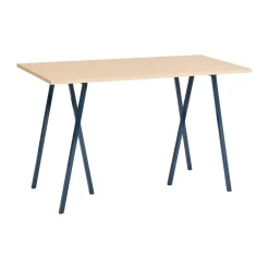 Mesa alta Loop Stand incl. support 77,5x160 cm, Deep blue-clear lacq. oak*HAY Hot
