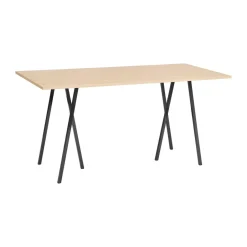 Mesa alta Loop Stand incl. support 92,5x200 cm, Black-clear lacq. oak*HAY Best