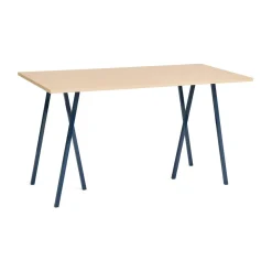 Mesa alta Loop Stand incl. support 87,5x180 cm, Deep blue-clear lacq. oak*HAY Discount