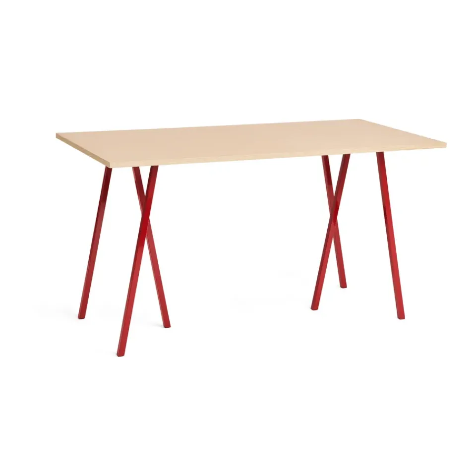 Mesa alta Loop Stand incl. support 87,5x180 cm, Maroon red-clear lacq. oak*HAY Discount
