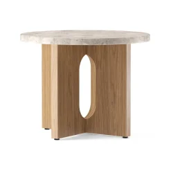 Mesa Auxiliar Androgyne de roble Ø50 cm, Tablero Kunis Breccia*Audo Copenhagen Hot