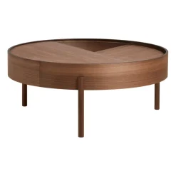 Mesa auxiliar Arc Ø89 cm, Nogal*Woud Discount