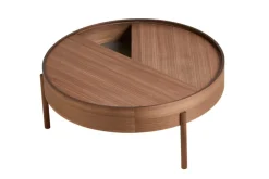 Mesa auxiliar Arc Ø89 cm, Nogal*Woud Discount